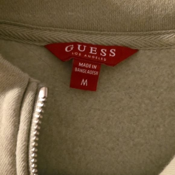 Guess Light Green Zip-Up Hoodie - Picture 3 of 3